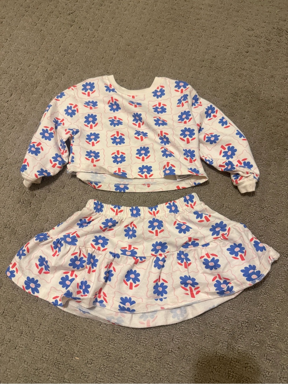 Old Navy Girls Floral Matching Set Size 2T